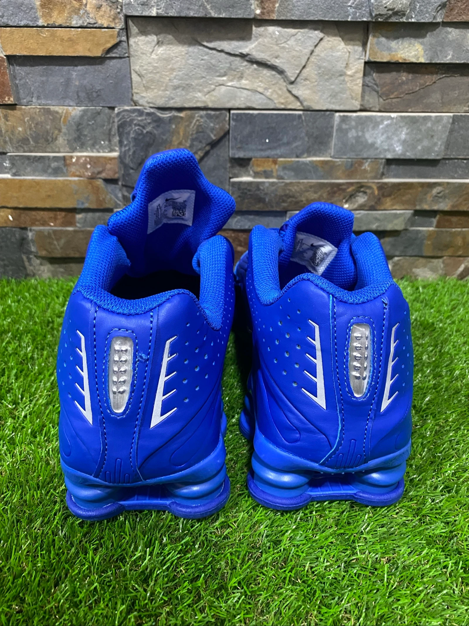 Nike Shox R4 Racer Blauw Metallic Zilver – photo 6